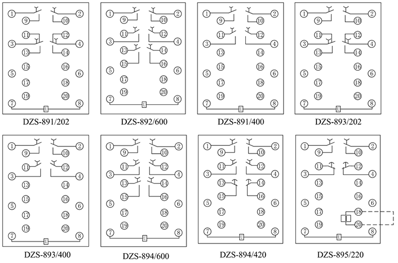 DZS-891/400內部接線圖