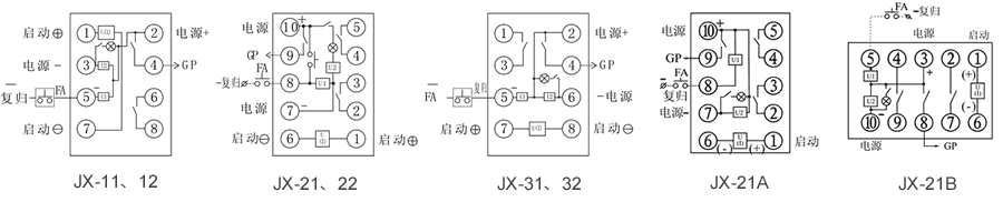 JX-21A內部接線圖