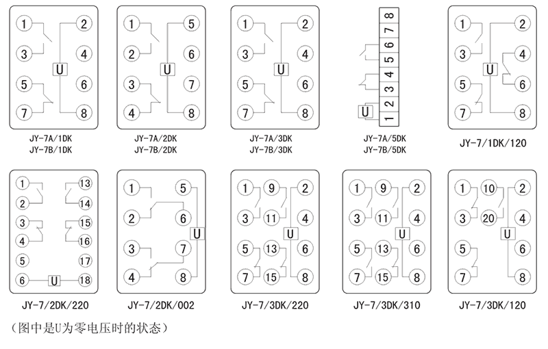 JY-7A/2DK/002內部接線圖