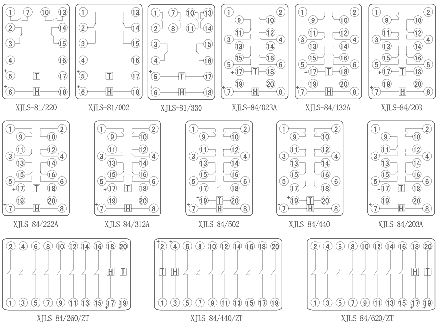 XJLS-81/002內部接線圖